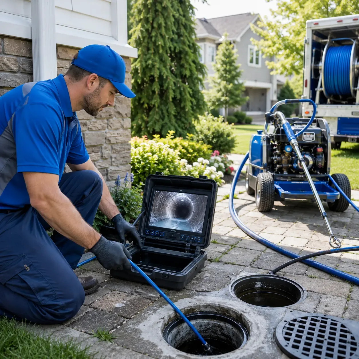 Outdoor drain cleaning professionals serving Folsom, PA